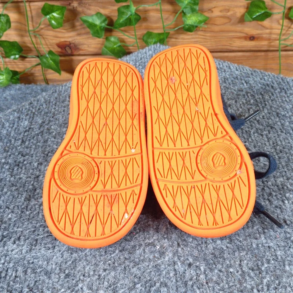 K-Swiss Classic Toddler Sneaker Size 5C‎ Casual Navy Blue Orange Synthetic